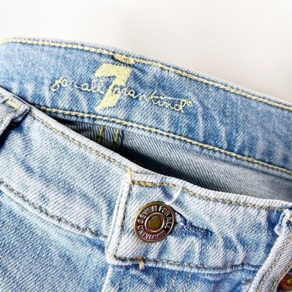 7 FOR ALL MANKIND Bermuda High Waist Shorts  - Picture 8 of 9